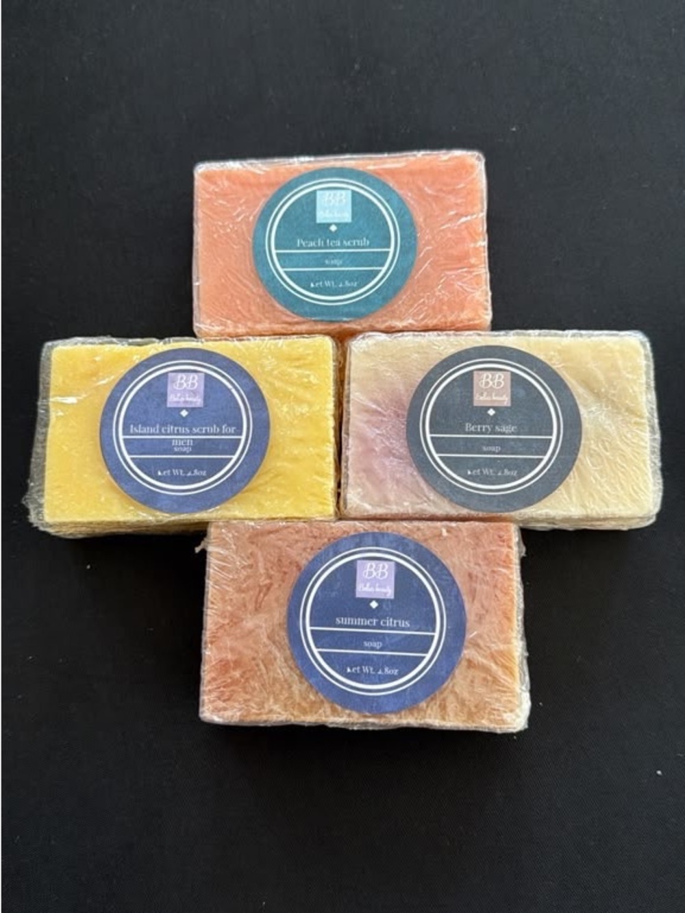 10$ deal Summer Citrus & Peach Tea Scented Soap Bar - Orange
